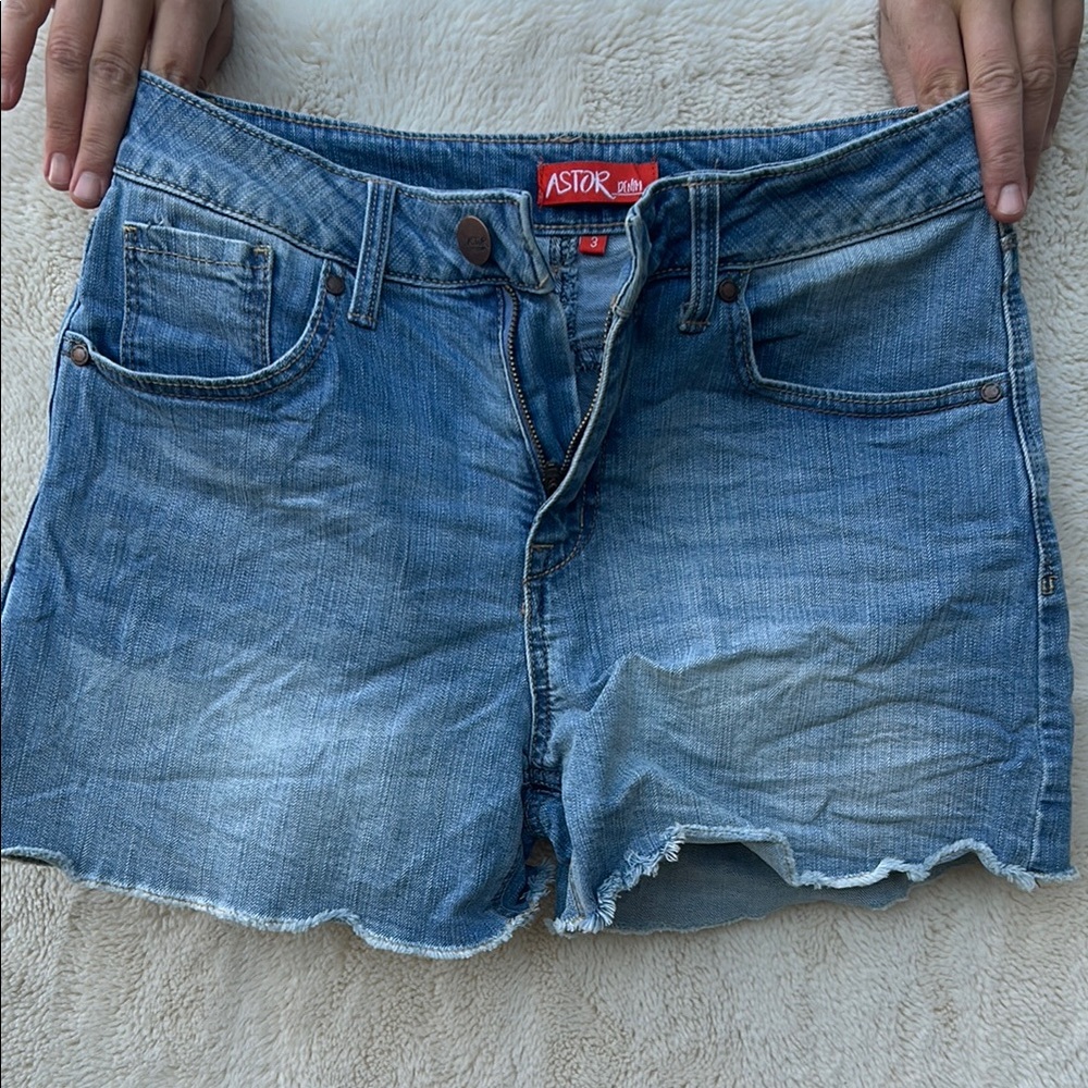 Women's Blue Denim Shorts